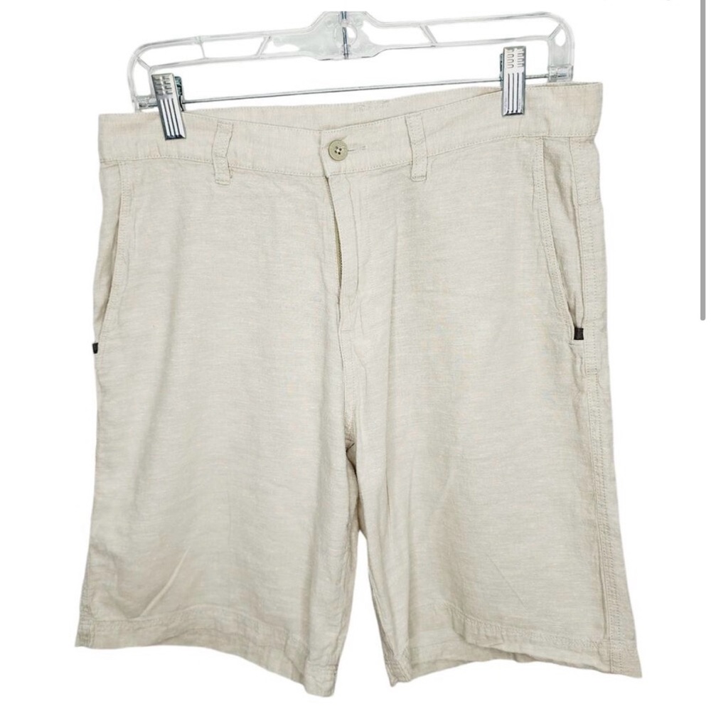 Patagonia Cotton Hemp Shorts Mens 32 Tan Lightweight Outdoor Casual Hiking